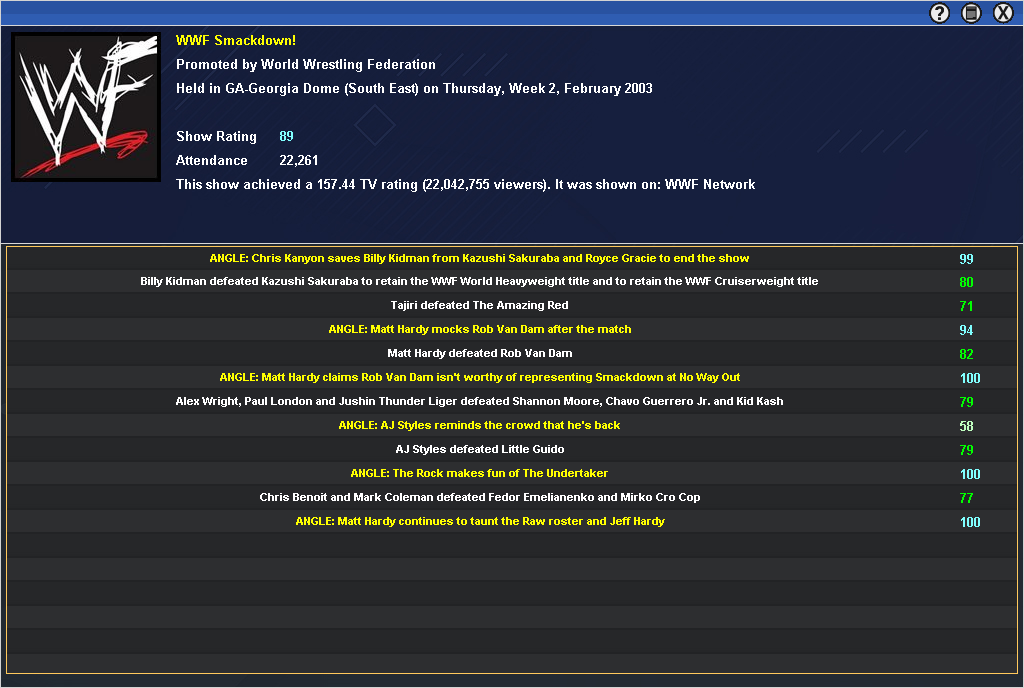 Smackdown Week 2 February.png